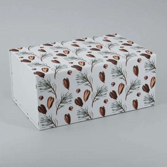 Herbstbox - Eicheln & Bucheckern - Weiß Gr. L