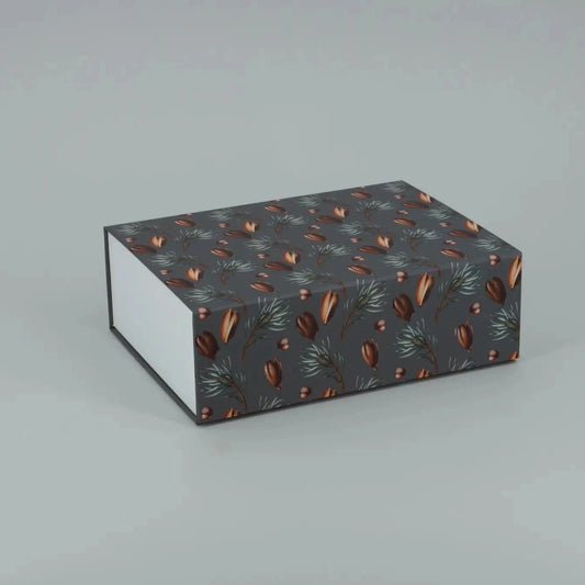 Herbstbox - Eicheln & Bucheckern - Grau Gr. M