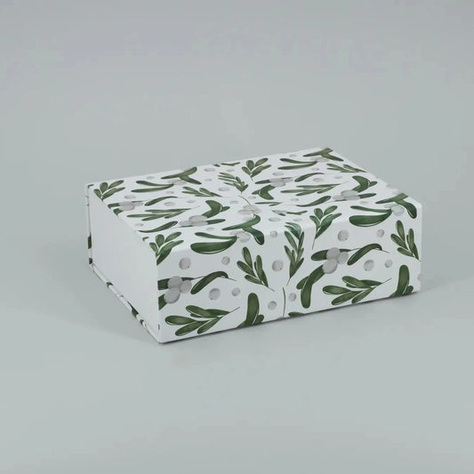 Weihnachtsbox - Mistelzweige - Weiß Gr. M