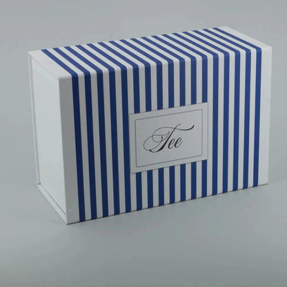 Tea-Time-Box - Nicht nur für den 5-Uhr-Tee - Blau/Weiß Gr. L