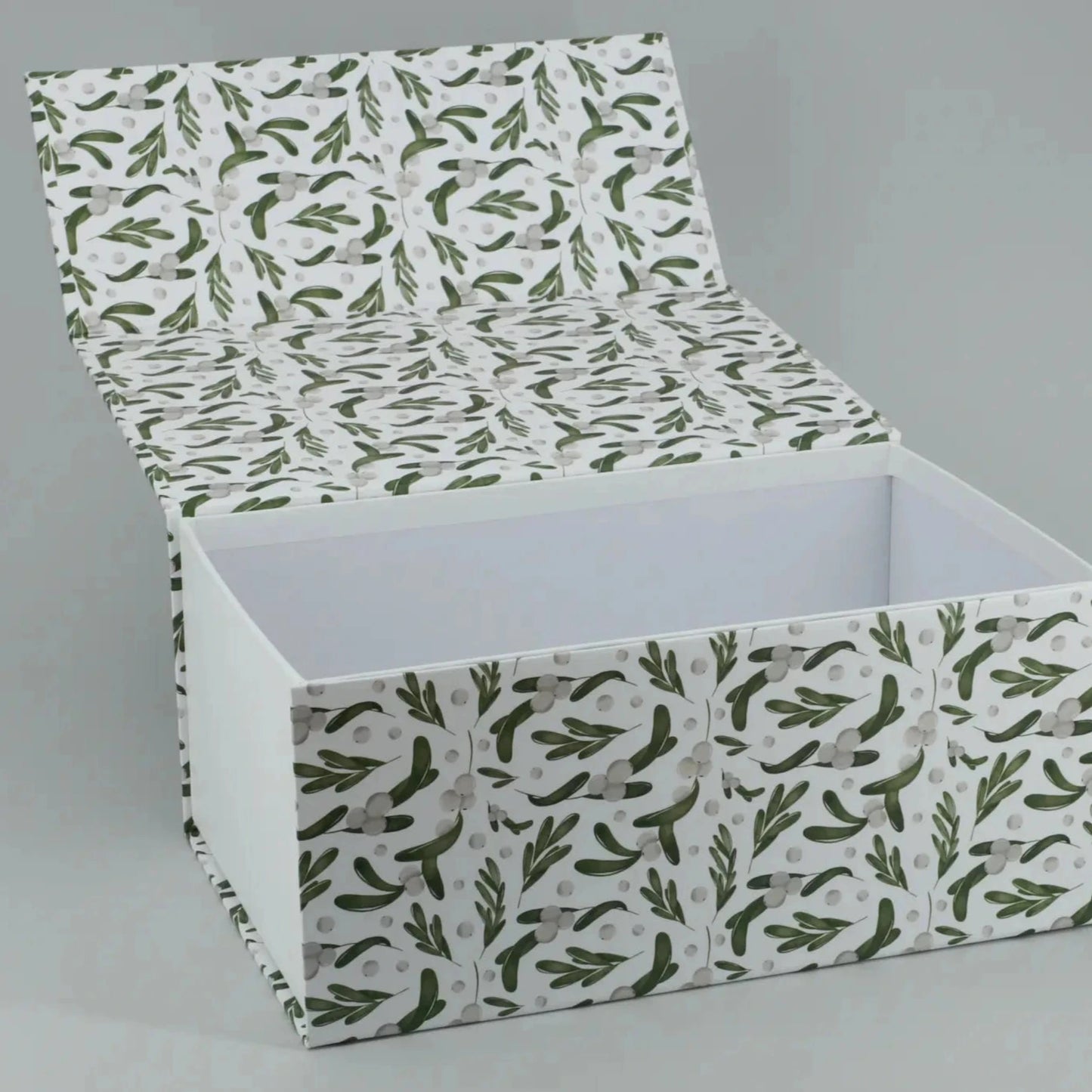 Weihnachtsbox - Mistelzweige - Weiß Gr. L