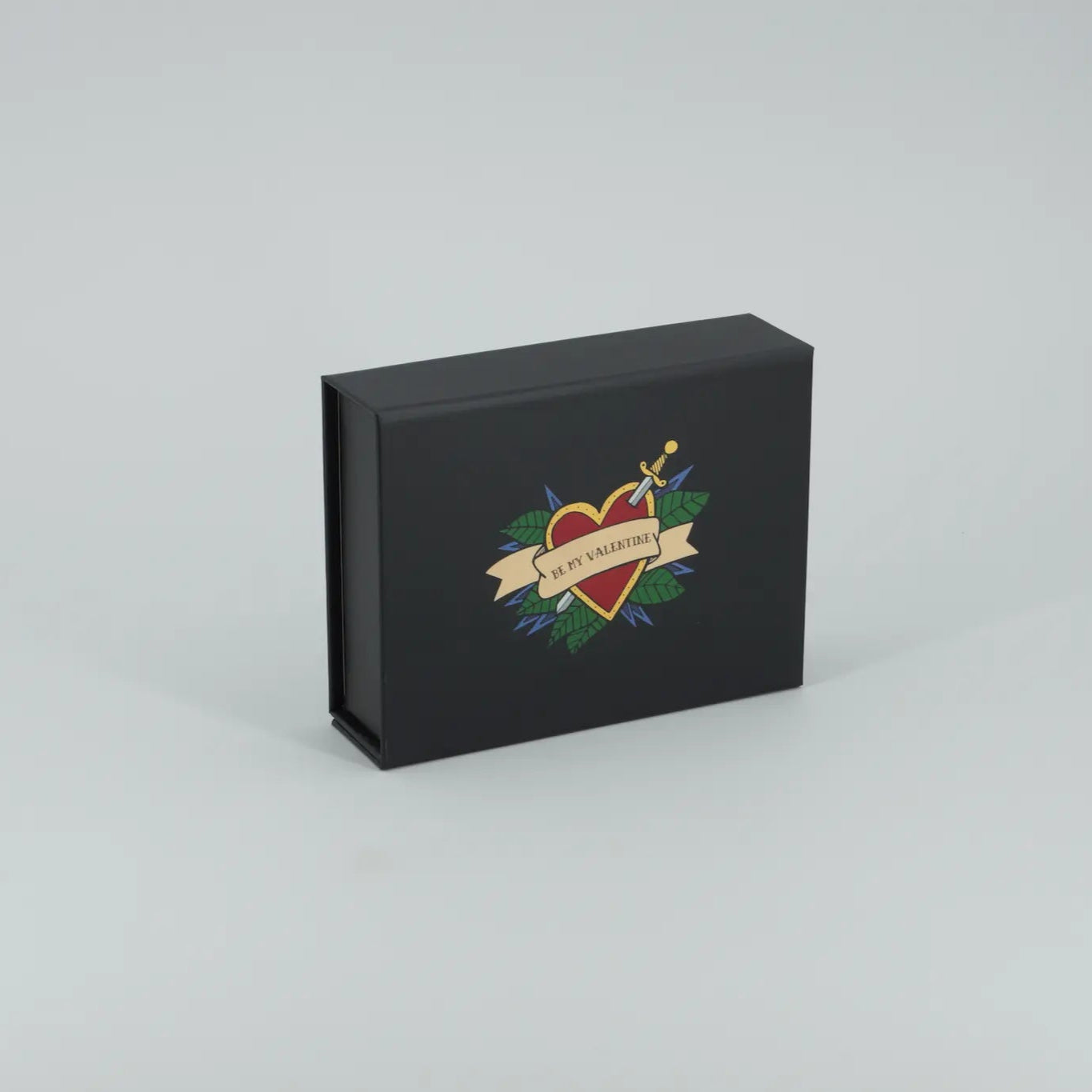 Valentinsbox - Be my Valentine - Herz - Schwarz Gr. S
