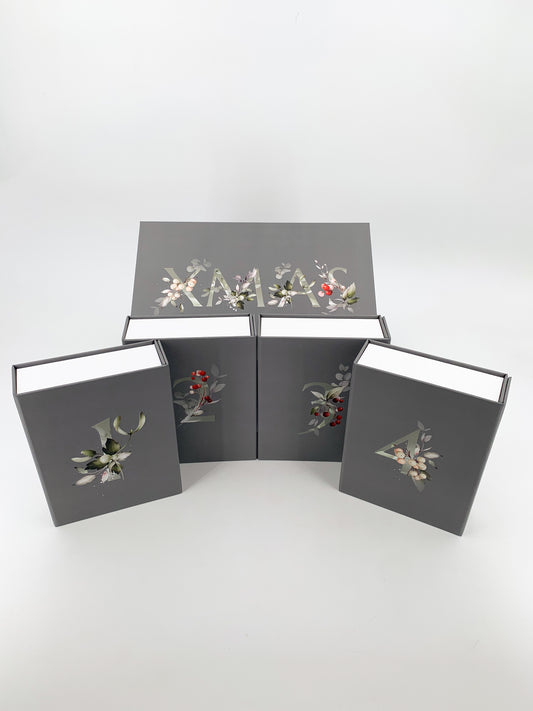 XMAS- Adventsboxen-Set - Grau