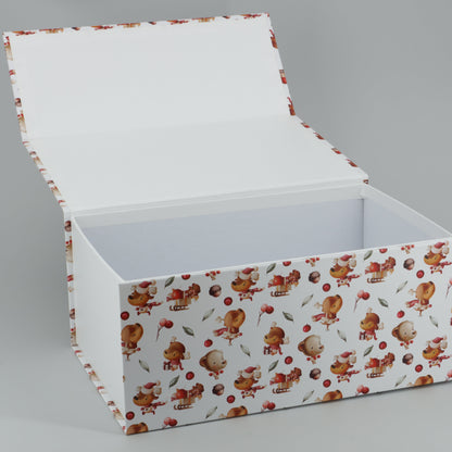 Magnetbox mit Kindermotiv in weiß geöffnet